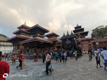 God Bhairav statue in Kathmandu