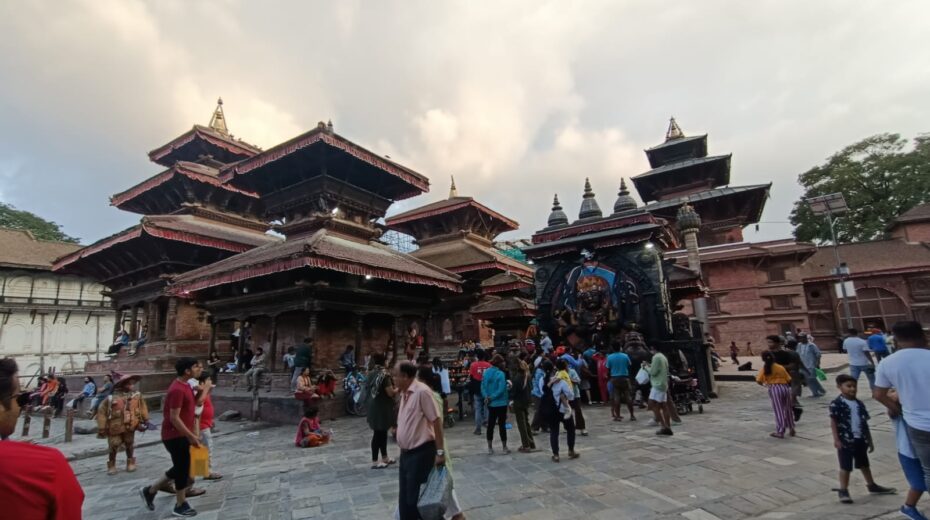 God Bhairav statue in Kathmandu