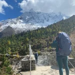 On the way to Manaslu Circuit Trek