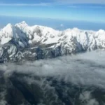 Mt. Numbur scene from flight
