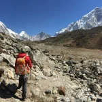 tourist heading towards EBC